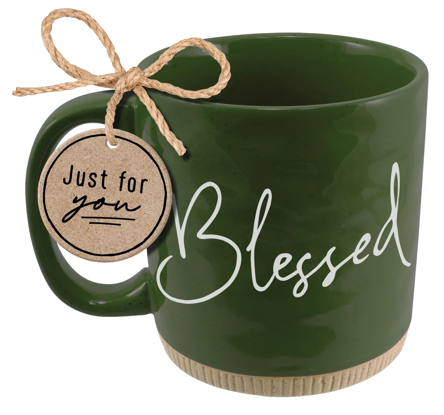 Blessed - Forest Green/White Ceramic Mug