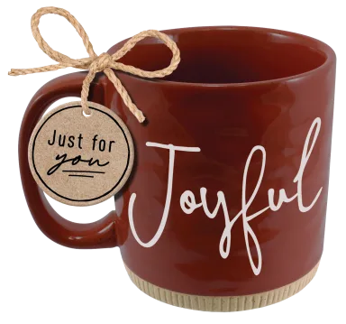 Joyful - Terracotta/Red Ceramic Mug