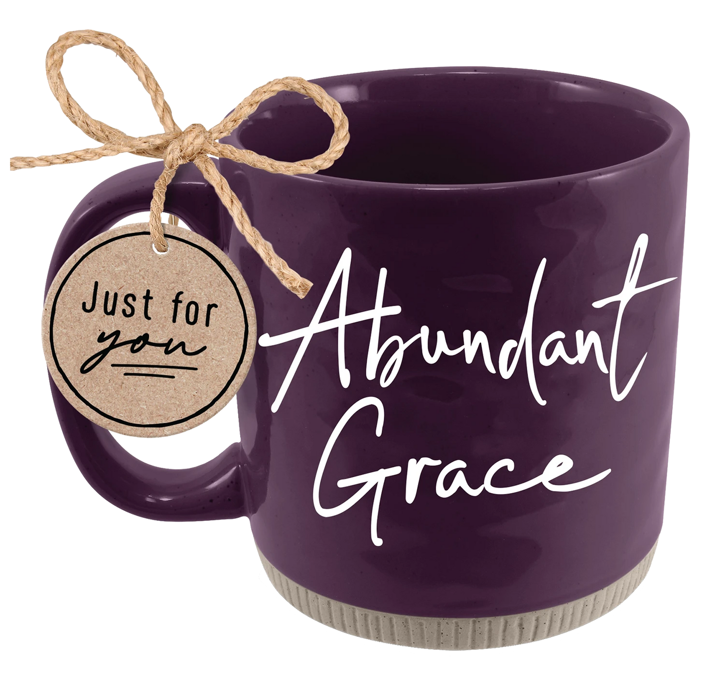 Abundant Grace - Purple/White Ceramic Mug