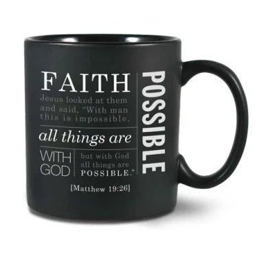 Simply Faith - Black Ceramic Mug