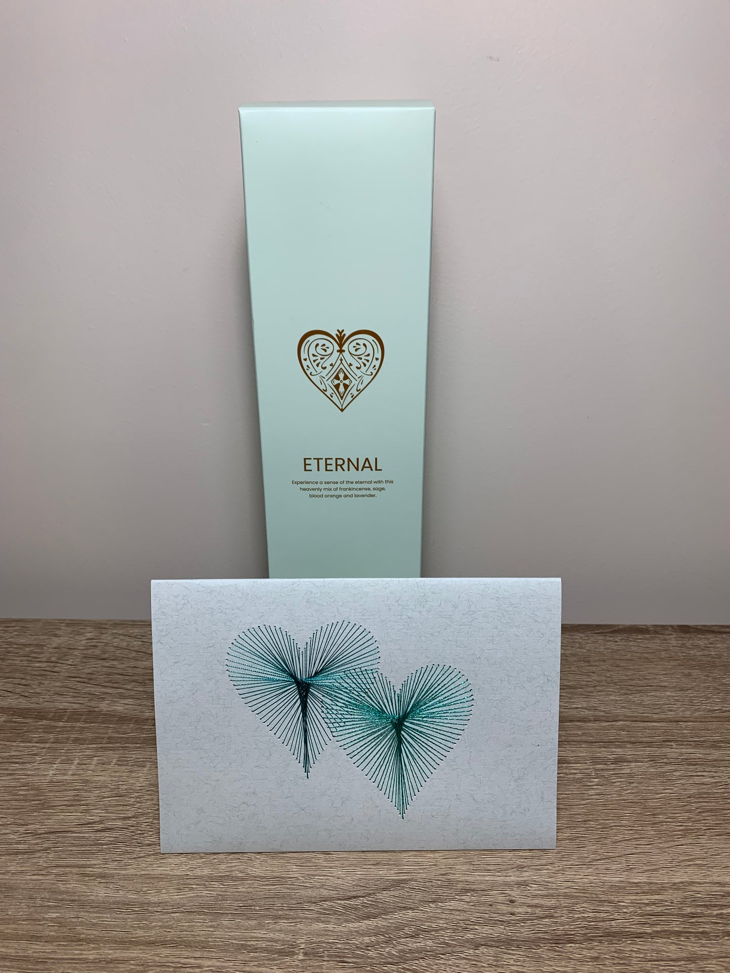 Handmade String Art Heart Card - Eternal