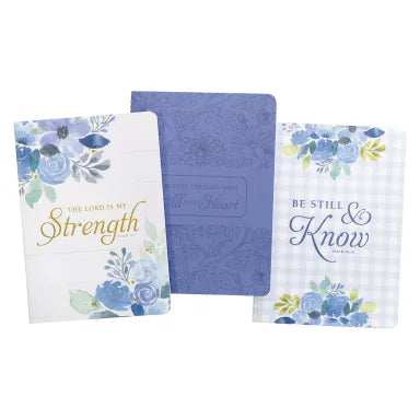 Strength, Be Still & Trust In The Lord - Notebook Set Of 3