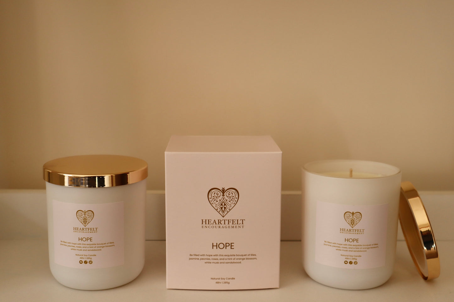 Natural Soy Candle 285g - Hope