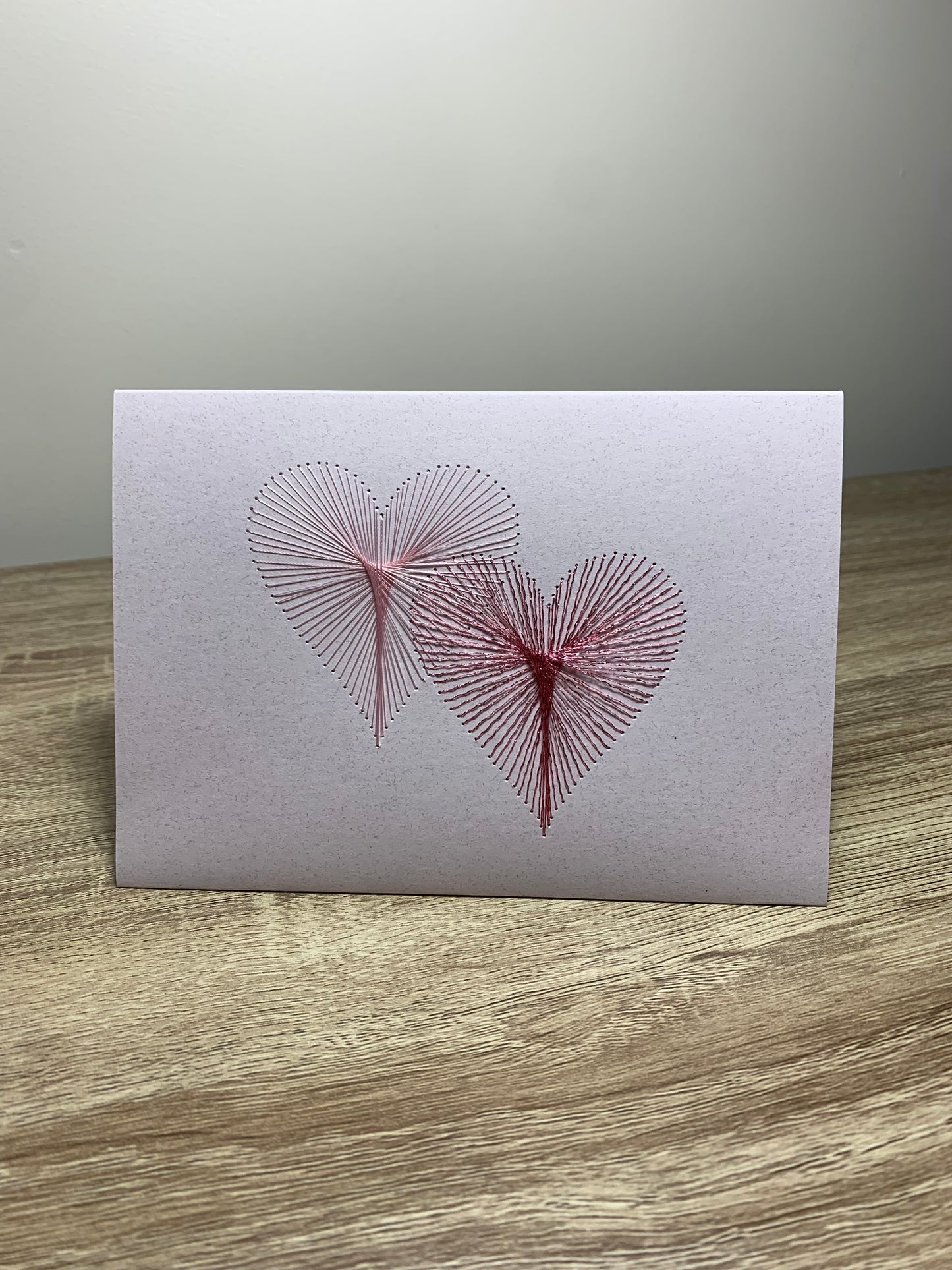 Handmade String Art Heart Card - Hope