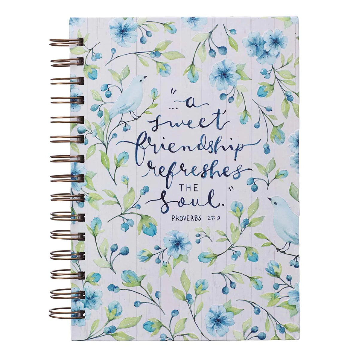 Sweet Friendship Proverbs 27:9 - Large Wirebound Journal