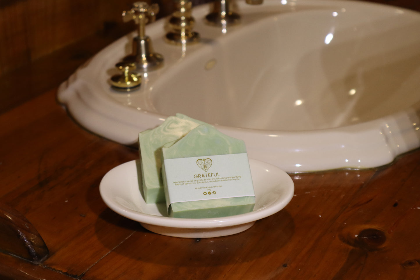 Essential Oil Handmade Natural Soap 110g - Grateful