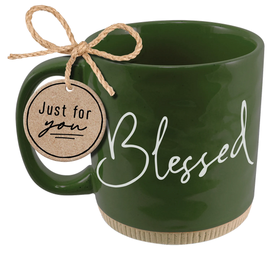 Blessed - Forrest Green/White Ceramic Mug