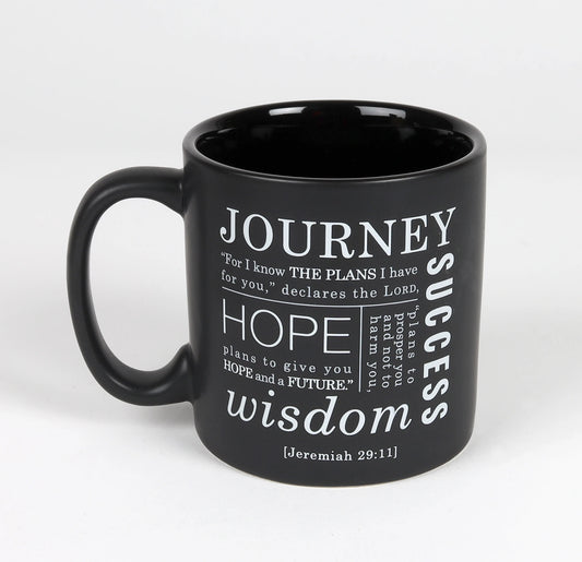 Simply Faith Journey - Black Ceramic Mug