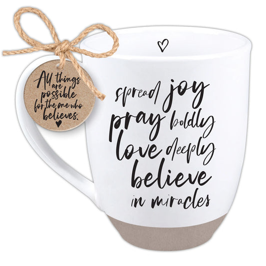 Spread Joy - White Ceramic Mug
