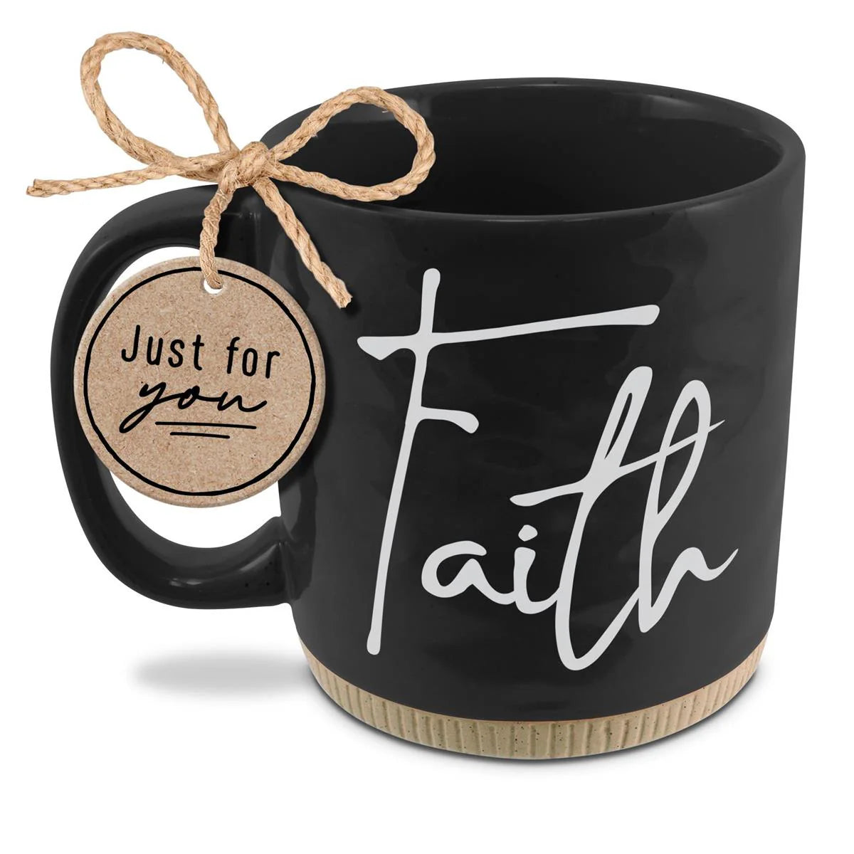 Faith - Black/White Ceramic Mug