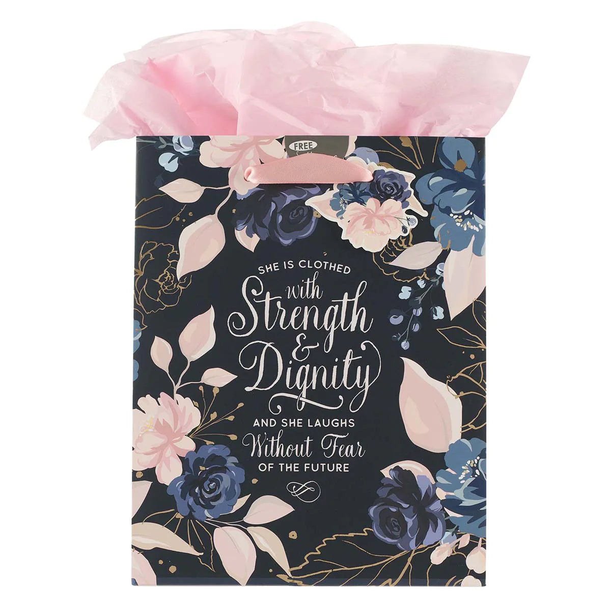 Blue Roses Strength and Dignity - Medium Gift Bag