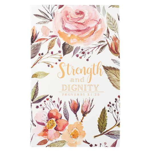 Strength & Dignity - Floral Pink Flexcover Journal