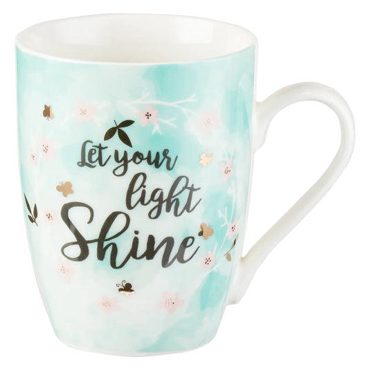 Let Your Light Shine - Ceramic Mint Green Mug